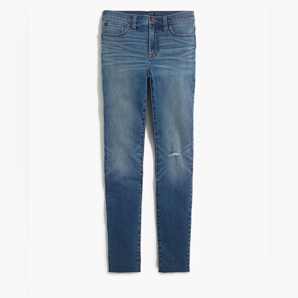 J. Crew High Rise Skinny Lightly Distressed Jeans med Wash  Size 28